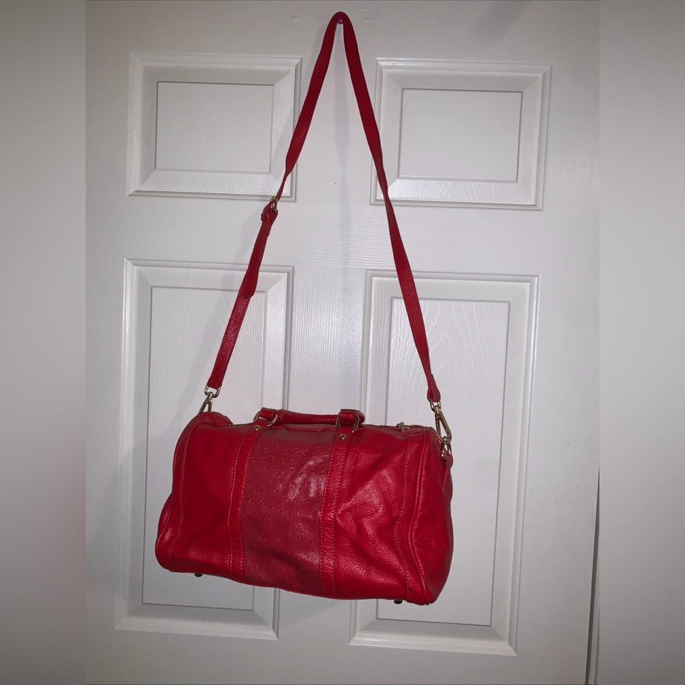 Vibrant Red Satchel Bag